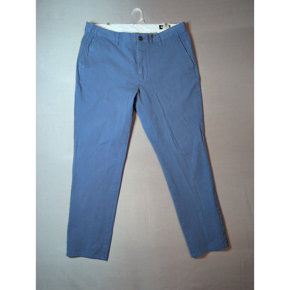 Bonobos Golf Pants Mens Blue Slim Taper Performance Chino Size 36x30